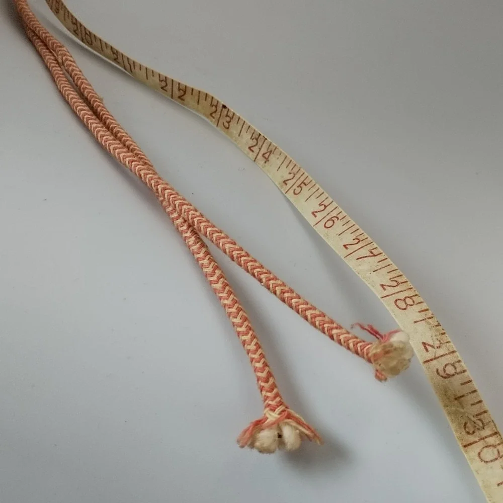 Vintage‎ India Brass Bells on Rope String of 3 Beaded Door Hanger Boho Chime Vtg